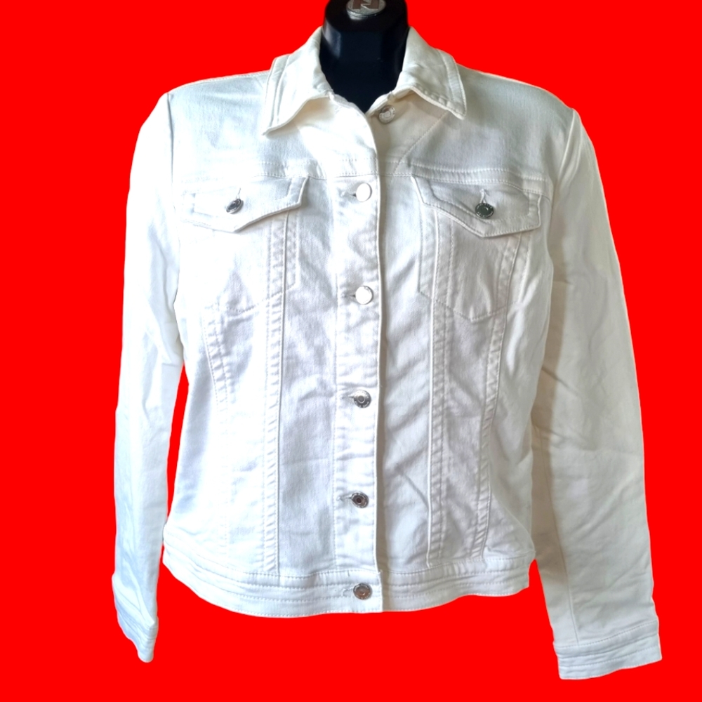 Parasuco White Denim Jacket - Picture 1 of 7
